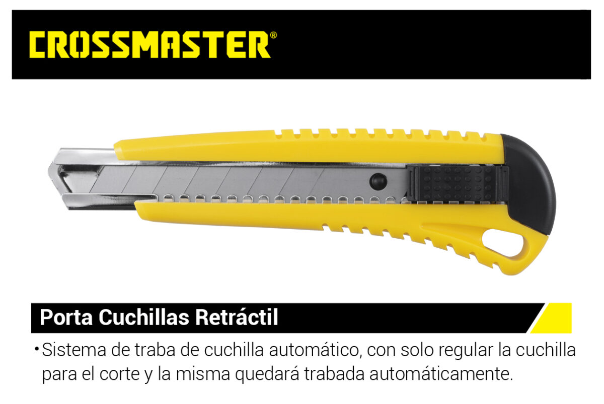 9932822_D TRINCHETA- PORTA CUCHILL.18MM ECONO 1HOJ CROSS, CUTTER