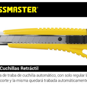 TRINCHETA- PORTA CUCHILL.18MM ECONO 1HOJ CROSS, CUTTER
