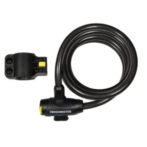 CANDADO CON CABLE ACERO (LINGA) 12X1500MM CROSSMASTER