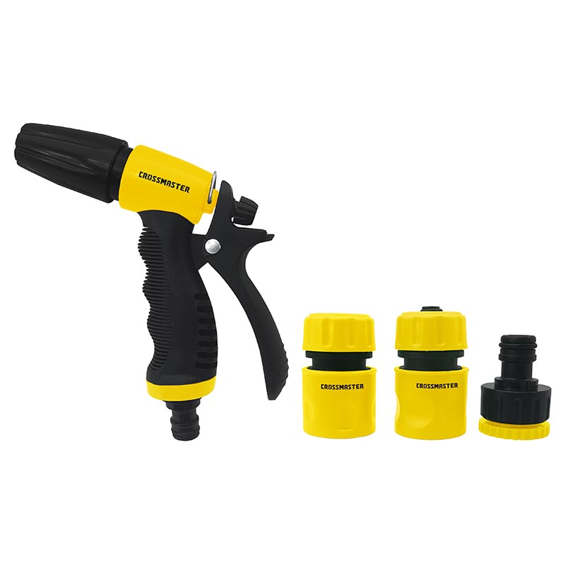 PISTOLA PLASTICA PARA RIEGO AJUSTABLE SET CRO