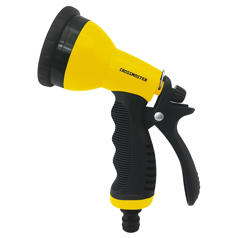 PISTOLA PLASTICA PARA RIEGO 9 PATRONES CROSS