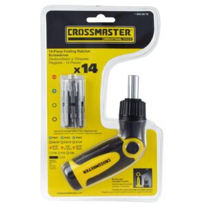 DESTORNILLADOR PLEGABLE 14 PIEZAS CROSSMASTER