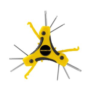JUEGO 9 LLAVES TIPO TORX T7 A T30 CROSS