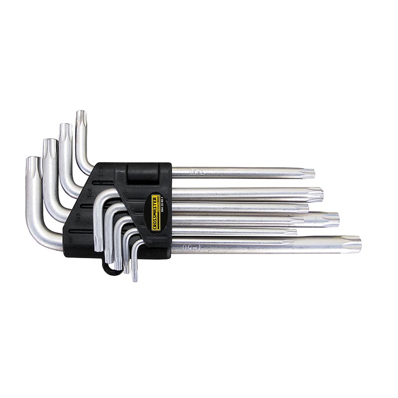 JUEGO 9 LLAVES TORX CROSS T-10AT-50 CROSSMASTER