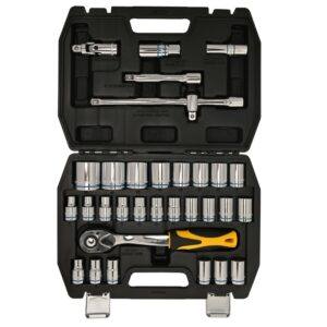 JUEGO BOCALLAVES 32 PCS MÉTRICAS -1/2"