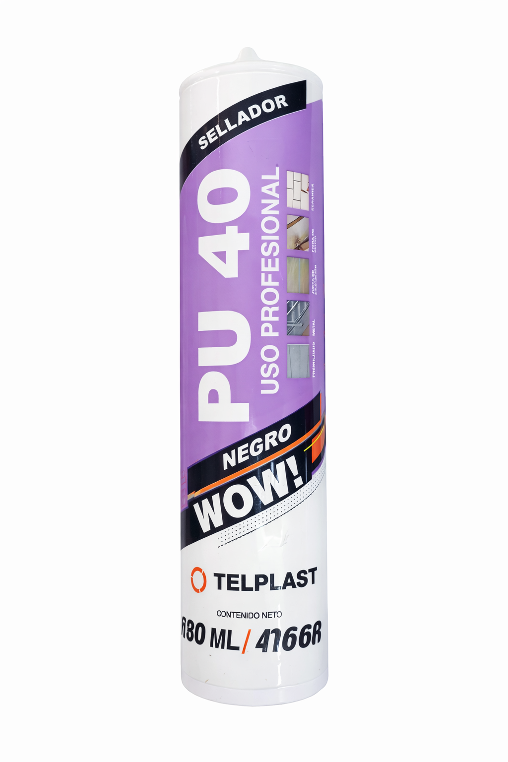 SELLADOR PU40 NEGRO X280ML POLIURETANICO