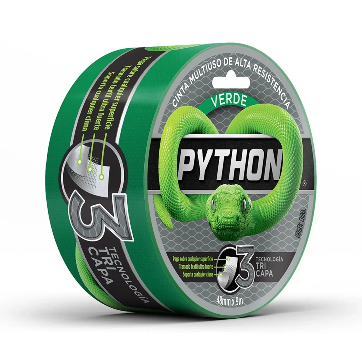 pythonVerde CINTA PYTHON 2MTS VERDE