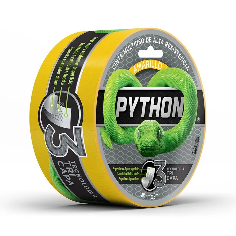 pythonama CINTA PYTHON 9MTS AMARILLA