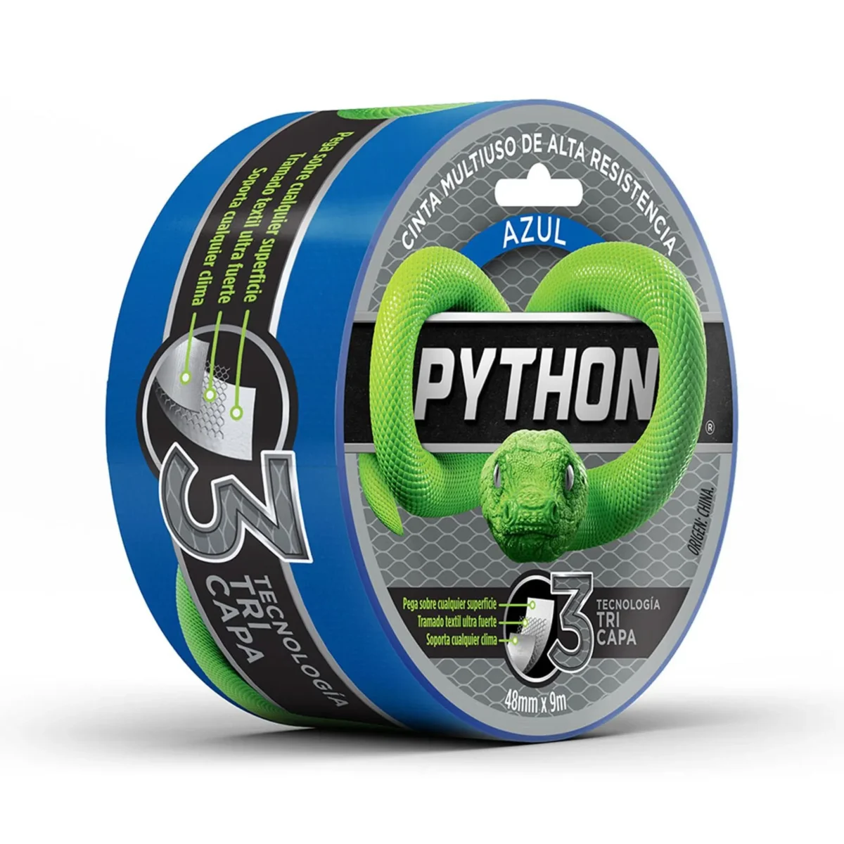 pythonazul CINTA PYTHON 2MTS AZUL