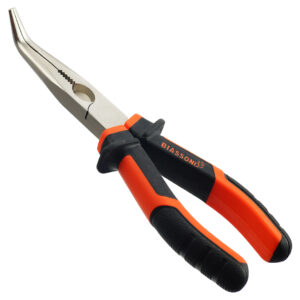 PINZA DE PUNTA CURVA BIASSONI 6". - BIASSONI