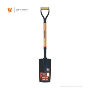 PALA POCERA (PUNTA) ESTAMPADA - MANGO CHAPA Y MADERA - BIASSONI