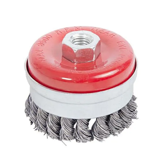 12143 CEPILLO ACERO COPA 100MM TRENZ. TUERCA 14MM