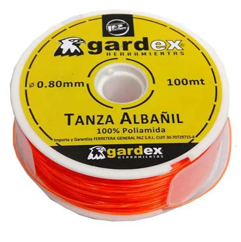 TANZA ALBAÑIL 0.80MM X 100M. CARRETEL - GARDEX